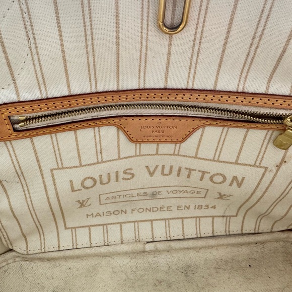 Louis Vuitton Checkered Tote Beige Taupe - Picture 2 of 5